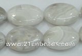 CAB912 15.5 inches 18*25mm oval natural crazy agate beads wholesale