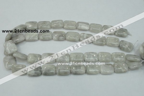 CAB922 15.5 inches 15*20mm rectangle natural crazy agate beads wholesale