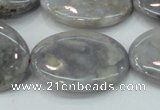 CAB928 15.5 inches 22*30mm oval natural purple agate beads wholesale