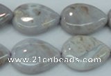 CAB929 15.5 inches 18*25mm flat teardrop natural purple agate beads