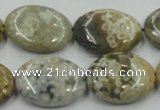 CAB950 15.5 inches 22*30mm oval ocean agate gemstone beads