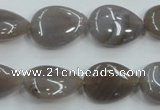 CAB957 15.5 inches 13*18mm flat teardrop ocean agate gemstone beads