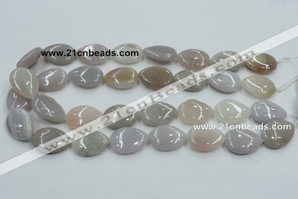 CAB958 15.5 inches 18*25mm flat teardrop ocean agate gemstone beads