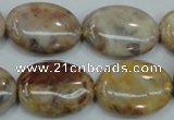 CAB977 15.5 inches 18*25mm oval Morocco agate beads wholesale