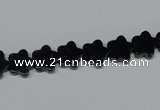 CAB987 15.5 inches 8*8mm star black agate gemstone beads wholesale