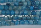 CAB998 15.5 inches 4mm round blue crazy lace agate beads