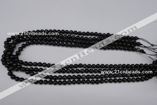 CAE02 15.5 inches 6mm round astrophyllite beads wholesale