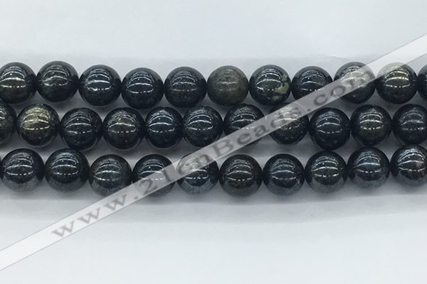 CAE124 15.5 inches 12mm round AB-color astrophyllite beads wholesale