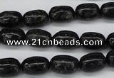 CAE15 15.5 inches 8*12mm egg-shaped astrophyllite beads wholesale