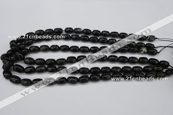 CAE15 15.5 inches 8*12mm egg-shaped astrophyllite beads wholesale