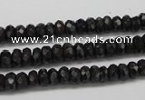 CAE31 15.5 inches 4*6mm faceted rondelle astrophyllite beads wholesale