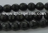 CAE35 15.5 inches 6mm faceted round astrophyllite beads wholesale