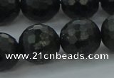 CAE40 15.5 inches 16mm faceted round astrophyllite beads wholesale