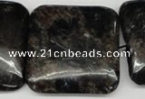 CAE85 15.5 inches 35*35mm square astrophyllite beads wholesale