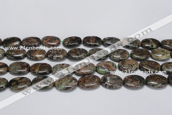 CAF128 15.5 inches 15*20mm oval Africa stone beads wholesale