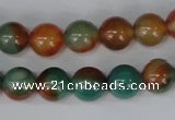 CAG1000 15.5 inches 10mm round rainbow agate beads wholesale