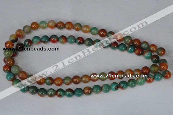 CAG1000 15.5 inches 10mm round rainbow agate beads wholesale