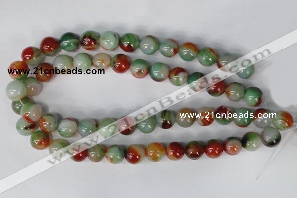 CAG1001 15.5 inches 14mm round rainbow agate beads wholesale