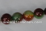 CAG1002 15.5 inches 12mm round rainbow agate beads wholesale