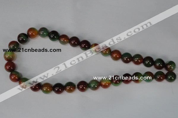 CAG1002 15.5 inches 12mm round rainbow agate beads wholesale