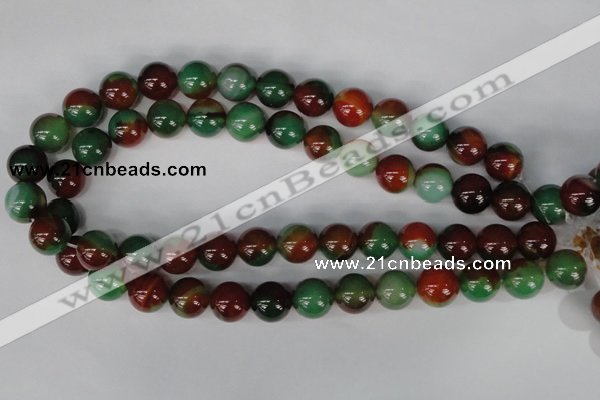 CAG1003 15.5 inches 14mm round rainbow agate beads wholesale