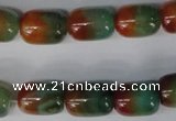 CAG1015 15.5 inches 13*18mm drum rainbow agate beads wholesale