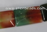 CAG1054 15.5 inches 20*30mm rectangle rainbow agate beads