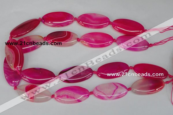 CAG1182 15.5 inches 19*38mm marquise line agate gemstone beads