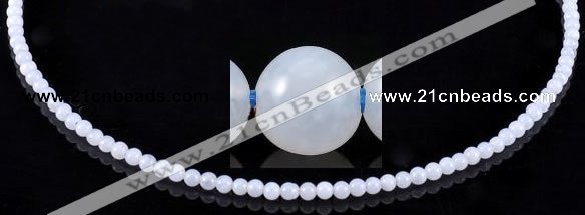 CAG127 Smooth round 3mm blue lace agate gemstone beads wholesale