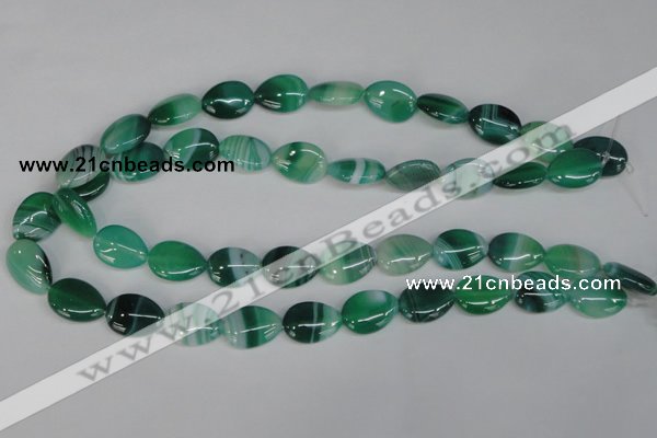 CAG1270 15.5 inches 13*18mm flat teardrop line agate gemstone beads