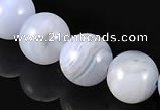 CAG130 12mm round blue lace agate gemstone beads Wholesale