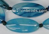 CAG1301 15.5 inches 15*35mm marquise line agate gemstone beads