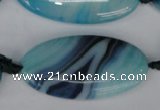 CAG1302 15.5 inches 20*38mm marquise line agate gemstone beads