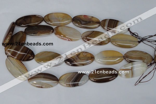 CAG1321 15.5 inches 20*38mm marquise line agate gemstone beads