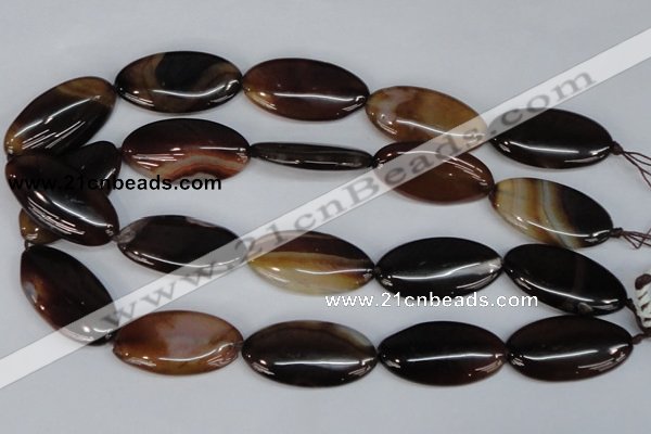 CAG1322 15.5 inches 20*38mm marquise line agate gemstone beads