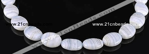 CAG133 oval blue lace agate 15*20mm gemstone beads Wholesale