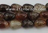 CAG1447 15.5 inches 10*14mm teardrop dragon veins agate beads