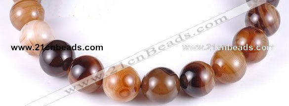 CAG145 round madagascar agate 20mm gemstone beads Wholesale