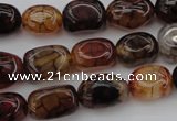 CAG1456 15.5 inches 10*15mm nuggets dragon veins agate beads