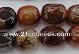 CAG1457 15.5 inches 13*18mm nuggets dragon veins agate beads