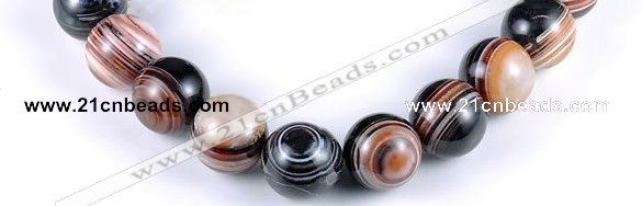 CAG149 20mm smooth round madagascar agate stone beads Wholesale