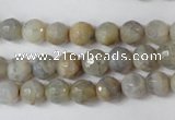 CAG1505 15.5 inches 8mm faceted round fire crackle agate beads