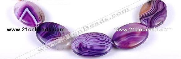 CAG158 Oval madagascar agate 25*35mm gemstone beads Wholesale