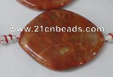 CAG1586 15.5 inches 28*38mm marquise fire crackle agate beads