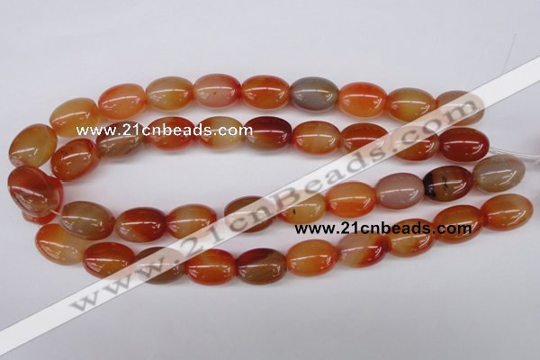 CAG1647 15.5 inches 15*20mm rice red agate gemstone beads