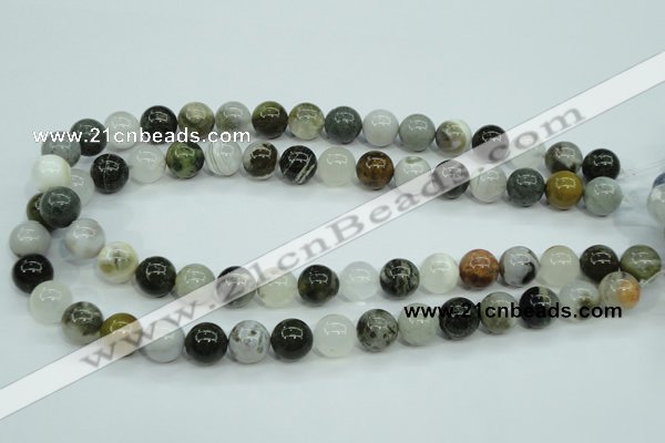 CAG1688 15.5 inches 12mm round ocean agate beads wholesale