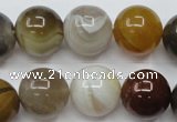 CAG1826 15.5 inches 16mm round Chinese botswana agate beads