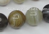 CAG1827 15.5 inches 18mm round Chinese botswana agate beads