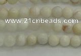 CAG1894 15.5 inches 4mm round grey agate beads wholesale