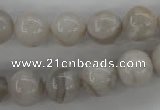 CAG1898 15.5 inches 12mm round grey agate beads wholesale